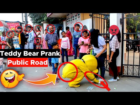 Teddy Bear Prank With Road Public😂😁 / Am Action