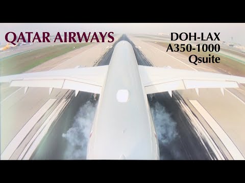 Qatar Airways A350-1000 DOH-LAX Qsuite