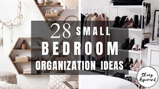 28 Small Bedroom Organization Ideas That Are Smart and Stylish #sharpaspirant