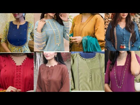 suit Gale Ke latest design |  designer neck for suit |  kurti front Gale ke design