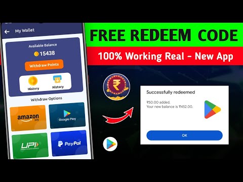 100% Working Real Redeem Code New App | Free Redeem Code App | Free Redeem Code | Redeem Code App