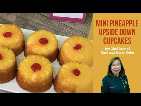 Mini Pineapple Upside Down Cupcakes