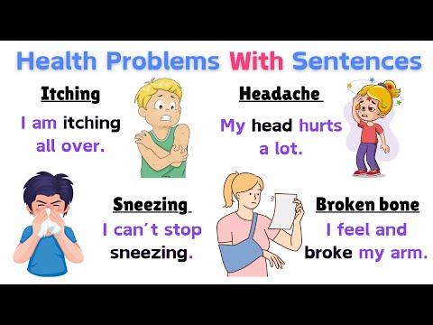 Common Health Problems for Kids: Learn English with Easy Sentences | Health Problems | Vocabulary