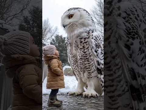 Very big owl 🥹 #bigowl #giantowl #owl