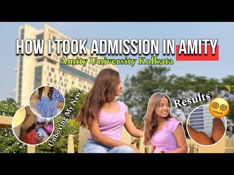 HOW I TOOK ADMISSION IN AMITY UNIVERSITY KOLKATA | UNBOXING MY NEW OUTFIT | My Result | #vlog |MG435