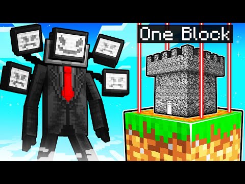 GIANT Mutant TV Man vs Most Secure One Block House!