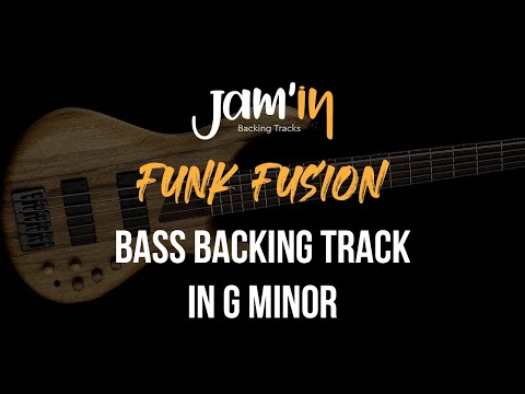 Funk Fusion Bass Backing Track in G Minor