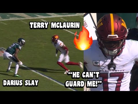 Terry McLaurin Vs Darius Slay 🔥👀 (WR Vs CB) Commanders Vs Eagles 2023 highlights