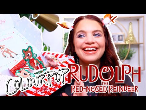 Colourpop X RUDOLPH The Red Nose Reindeer Review  Swatches & Tutorial