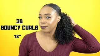 Outre Synthetic Big Beautiful Hair Drawstring Ponytail - 3B BOUNCY CURLS 18 --/WIGTYPES.COM