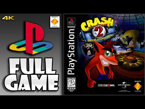 Crash Bandicoot 2: Cortex Strikes Back 100% (PS1) - Full Game Walkthrough / Longplay (4K60ᶠᵖˢ)