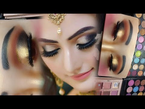 Step -by - Step ASIAN / INDIAN BRIDAL EYE MAKEUP TUTORIAL | Bridal Makeup Tutorial for Beginners |