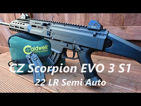 CZ Scorpion EVO 3 S1 22 LR is here, check out my smile on this first impressions video, awesome gun!