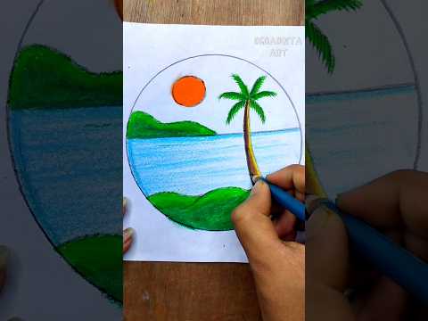 Very Easy scenery drawing #easydrawing #viralshorts #scenerydrawing #ytshortsvideo