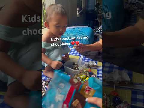 KIDS REACTIONS OF CHOCOLATES I HAPPY BABY I SWEET ANSWER DELICIOUSNESS #share #food #chocolate #love