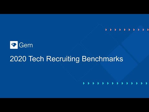 2020 Tech Recruiting Benchmarks feat. Nick Bushak at SRSC