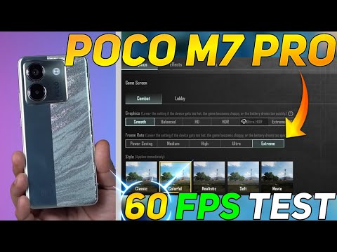 POCO M7 PRO 5G BGMI 60 FPS TEST | DM 7025 PROCESSOR 🥵🤤