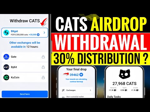 Cats Airdrop Withdrawal Started ? |  CATS Withdraw On Binance and Other Exchangers | Cats Airdrop