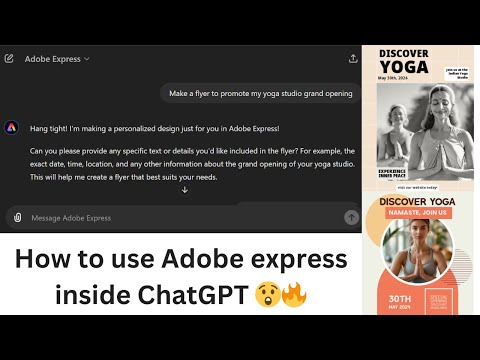 How to use Adobe express inside ChatGPT with agents | Adobe | OpenAI | GPT agents | Generative AI