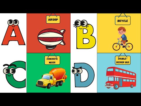 ABC Vehicles Song 🚗✈️🚤 | A Fun A to Z Learning Adventure for Kids | #abcd #kids