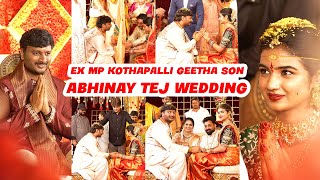 Ex MP Kothapalli Geetha Son Abhinay Tej Marriage Exclusive Video @tagtelugu