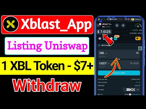 ✅Big Update । XBL Price 💲1-$7+🔥 XBL Listing Uniswap । xblast mining withdrawal । xblast withdrawal