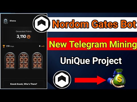 Nordom Gates | New Verified Telegram Bot | Noedom Gates Mining Bot .