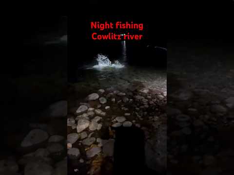 Cowlitz river salmon and steelhead night fishing, drift fishing salmon #fishing #shorts ##howto