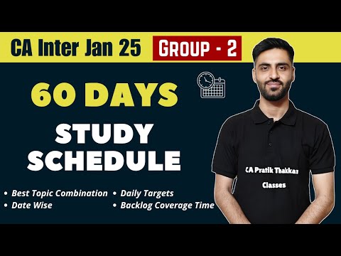 CA Inter Group 2 | 60 Days Detail Study Plan | DOWNLOAD NOW