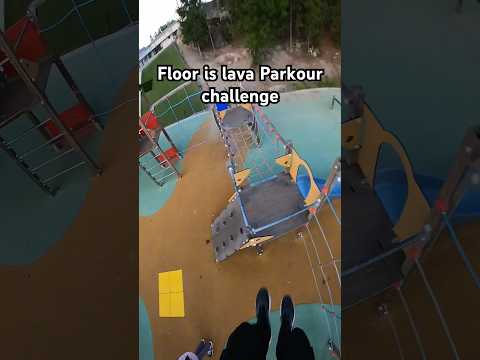 Floor is lava Parkour challenge #parkour #shorts #shortsfeed