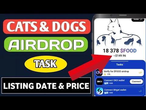 Cats & Dogs Airdrop Update | How to Buy OG Pass to Earn $FOOD Tokens | Listing Date & Price Revealed