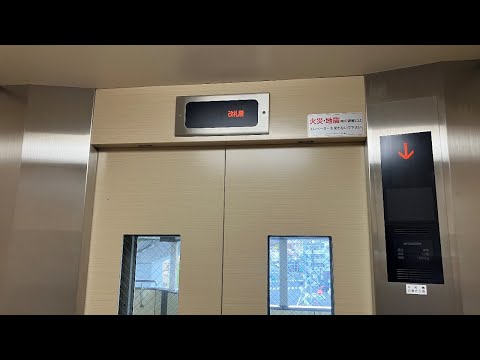 【北口.アナウンス故障】北九州モノレール 志井駅改札外のエレベーター（三菱製）