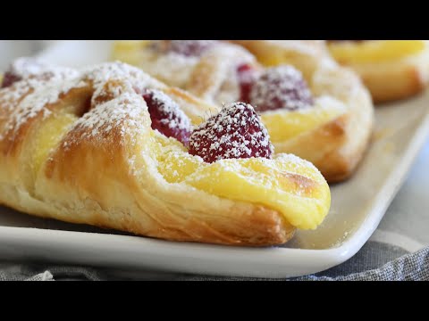 Raspberry and Cream Puff Pastries