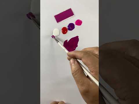 10 seconds to mix purple-red color #color #color #coloring