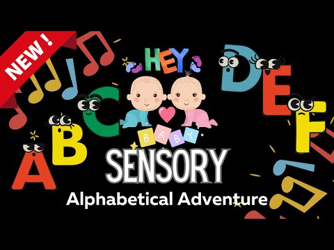 Hey BABY | Magical Alphabet Adventure: Baby Sensory Exploration | Dancing Letters & Objects |