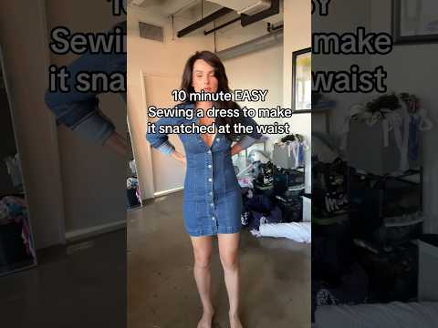 Easy way to make a dress smaller in the waist