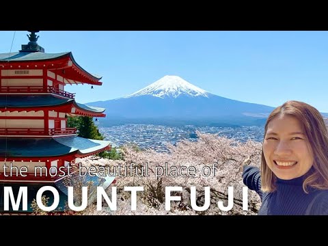 YAMANASHI🇯🇵 Day trip to Fujiyoshida & Arakurayama Sengen Park🌸 Mt.Fuji with Sakura Cherry Blossom