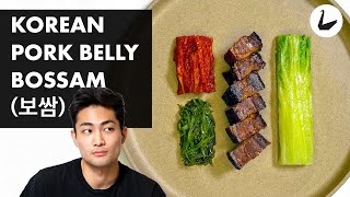 A Modern Twist on Bossam, or Korean Pork Belly Wraps (보쌈)