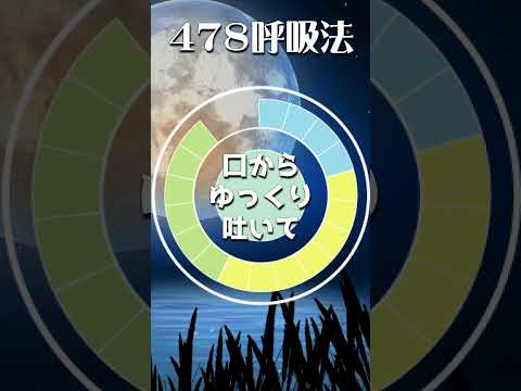 ３回で熟睡【478呼吸法】「深い眠りのためのマインドフルネス呼吸法」#478呼吸法　#マインドフルネス　#深呼吸