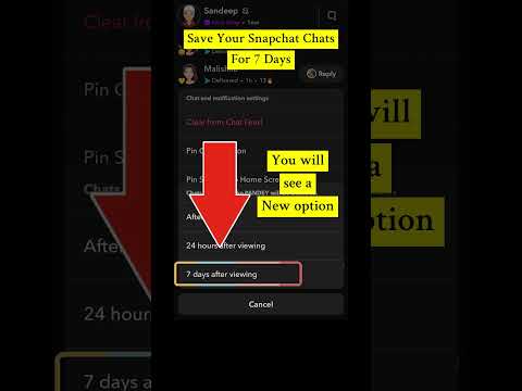 Snapchat: Save Chats for 7 Days #howto #save #snapchat #message