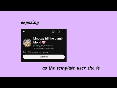 exposing @Lindsay_the_dumb_blonde as the template user she is