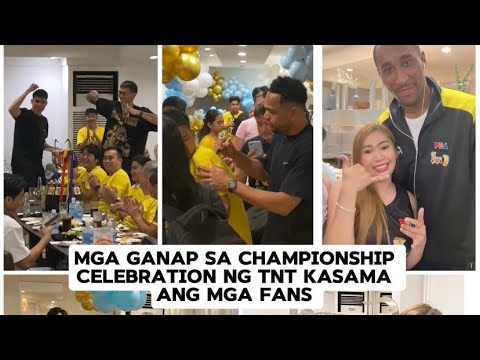 mga kaganapan sa championship dinner celebration ng Tnt tropang giga kasama kameng mga fans