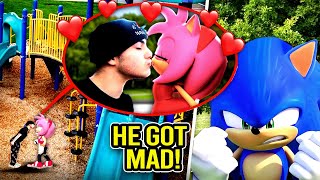 GOING ON A DATE WITH AMY ROSE IN REAL LIFE!! (SONIC GOT MAD)