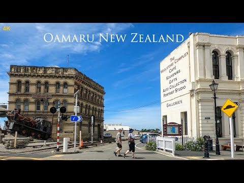 Oamaru New Zealand Driving Tour 4K Jan 2024 | Oamaru Town Centre | Victorian Heritage New Zealand