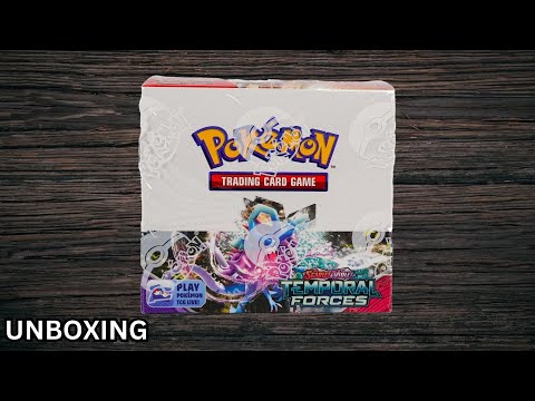 Pokemon Card ASMR - Temporal Forces Booster Box