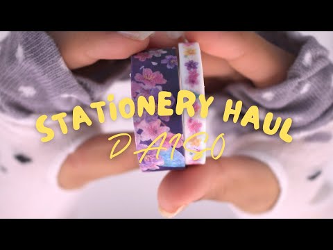 stationery haul from daiso | kawaii washi tapes, stickers, & more