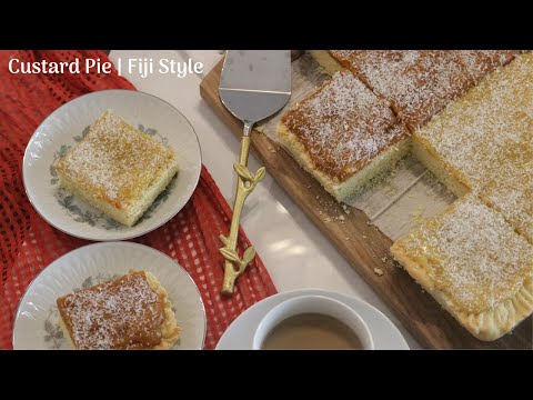 Fiji Style Custard Pie Recipe with Pumpkin Pie Custard | Fijian Custard Pie Recipe