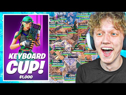 I Hosted a $1000 KEYBOARD ONLY Tournament in Fortnite!