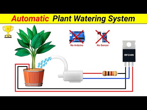 Automatic Plant watering system without Arduino || Inspire Award Project || SKR Electronics Lab