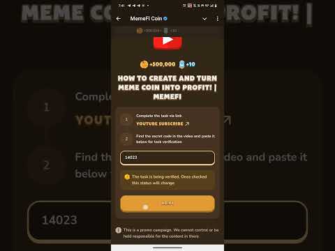 How To Create and Turn Meme Coin Into Profit! | Memefi New Video Code